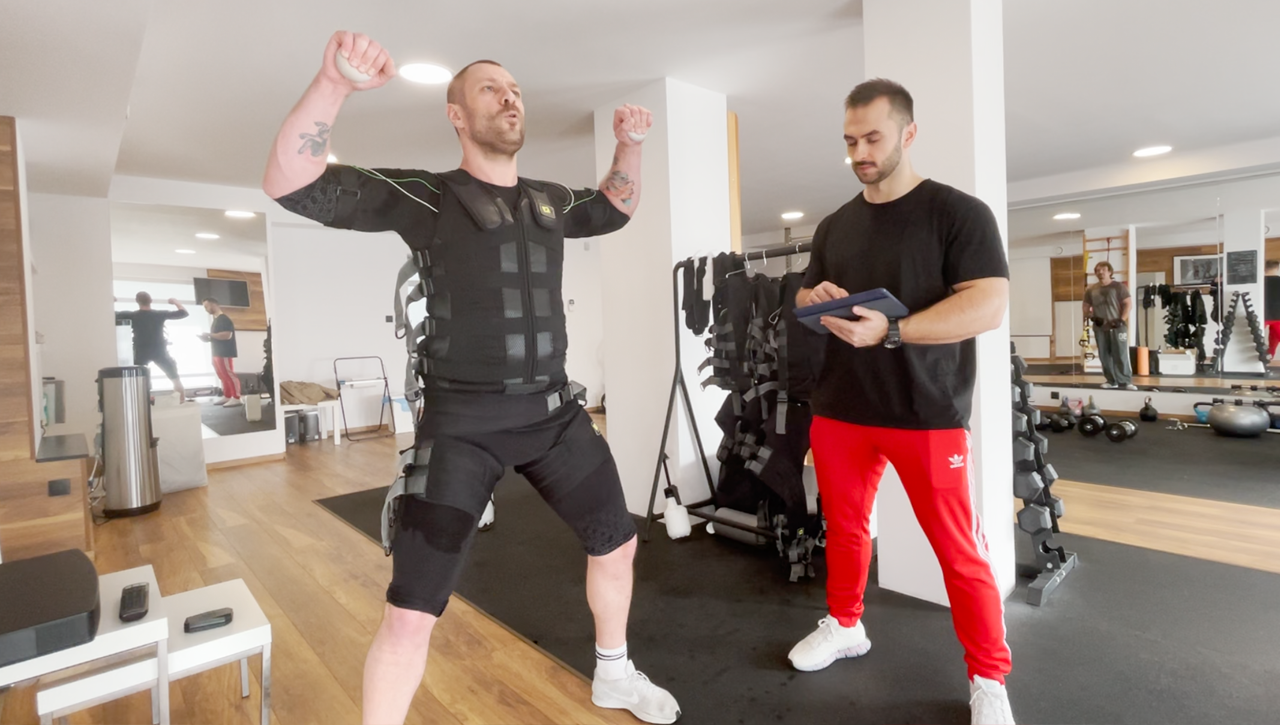 training with a personal trainer